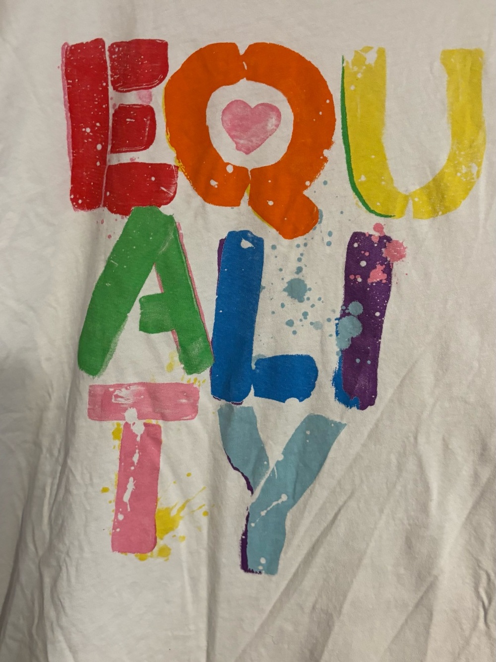 TORRID White SZ 2 EQUALITY LGBTQ 🏳️🌈 Rainbow Loce